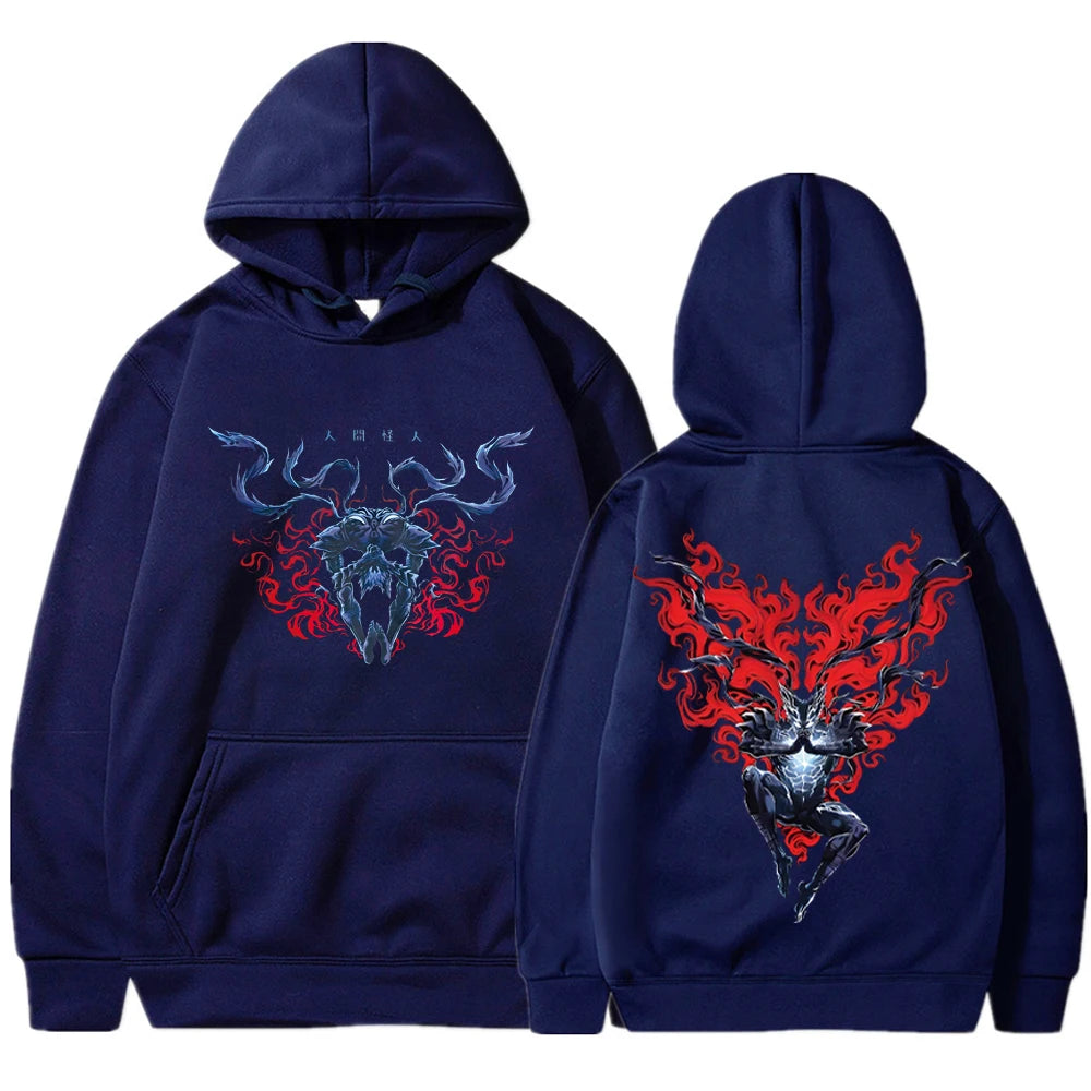 One-Punch Man Villain Hoodie Navy Blue