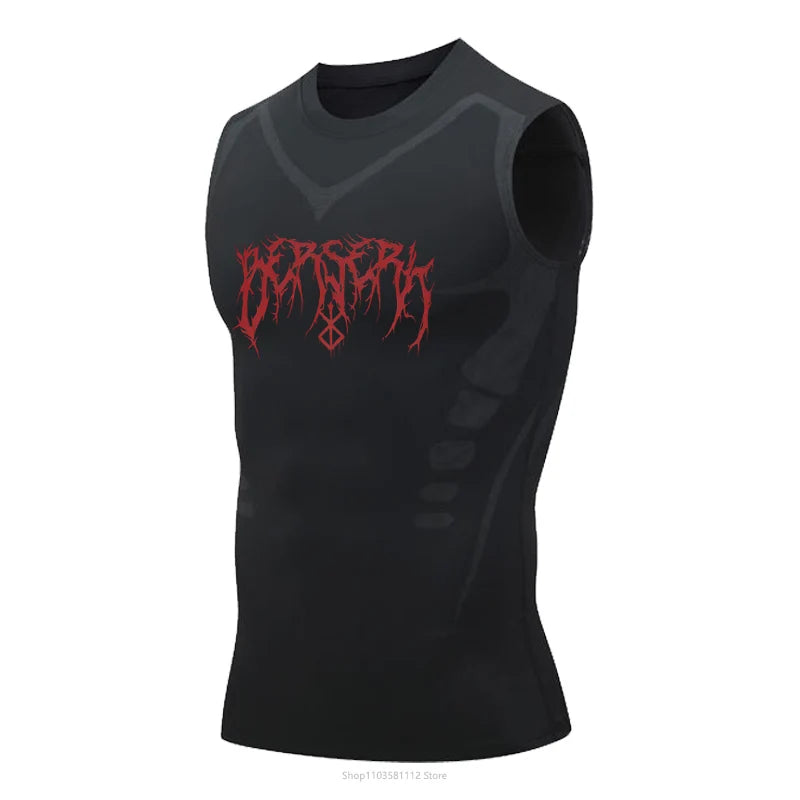 Berserk Compression Sleeveless Vest Black 4