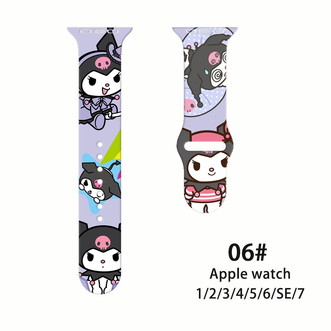 Sanrio Kuromi silicone Strap For Apple Watch Band 06