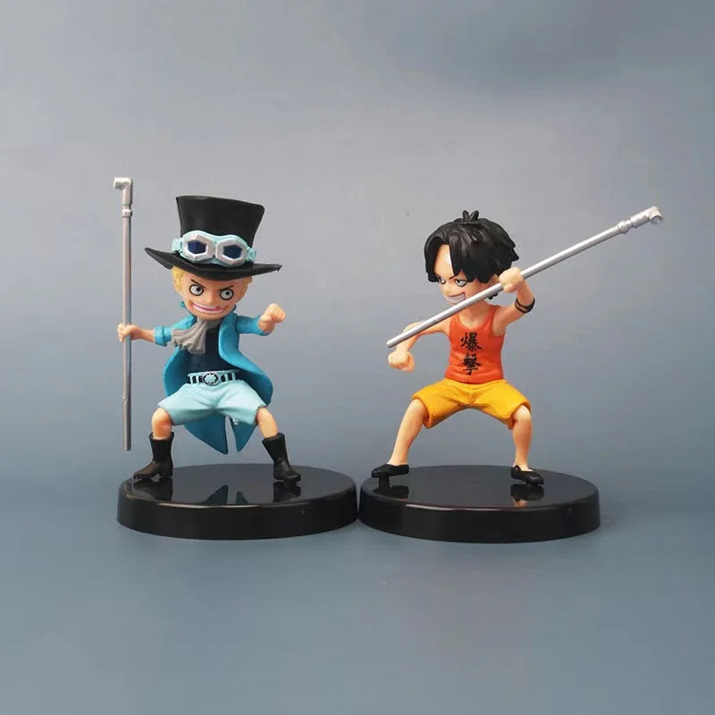 One Piece Luffy Ace Sabo Set Figurine