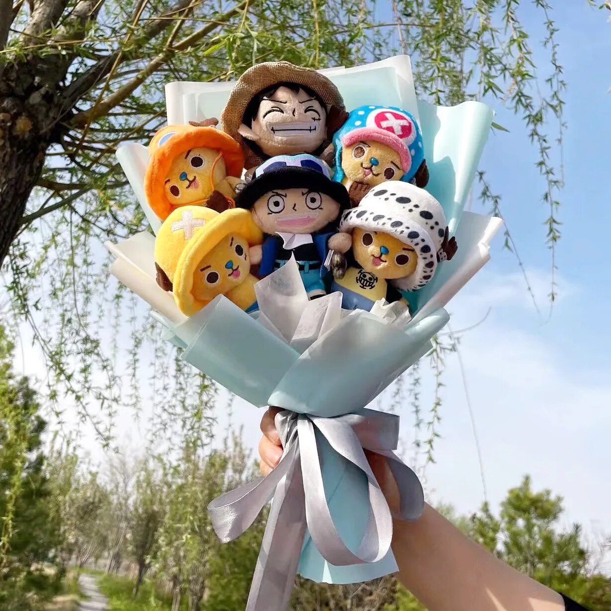 One Piece Plush Flower Bouquet All Characters