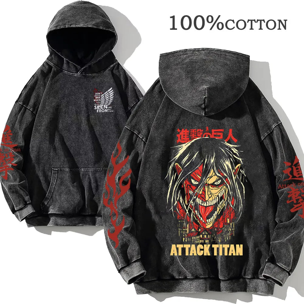 Attack on Titan Vintage Hoodie