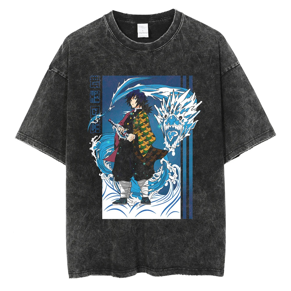 Demon Slayer Zenitsu Hashira Vintage Tshirt Style 1