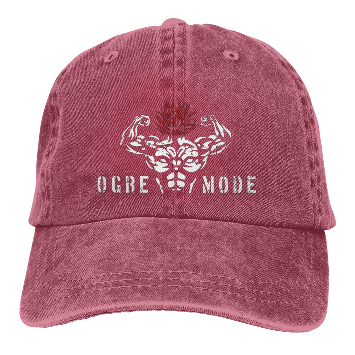 The Ogre Mode Baki Baseball Cap Red One Size Fits All