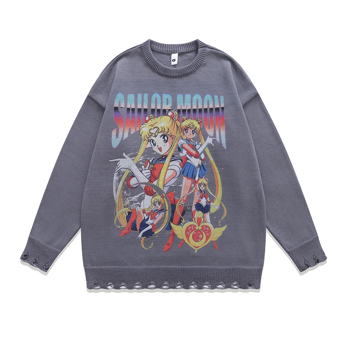 Anime New Jeans Sweater Grey 3