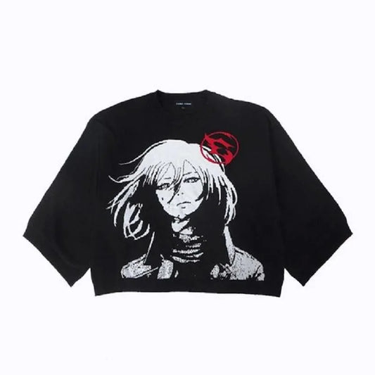 Anime Mikasa Sweater Black