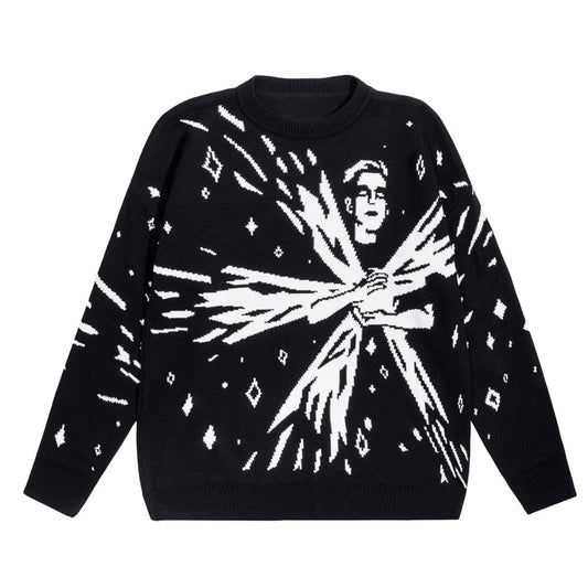 Inner Soul Anime Sweater Black