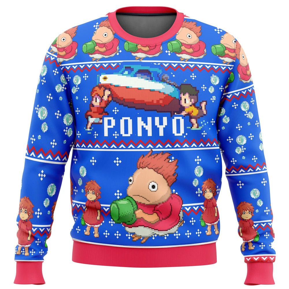 Studio Ghibli Ugly Christmas Sweater Style 14