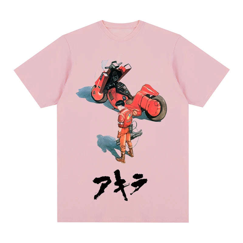 Akira Anime Vintage T-shirt Pink