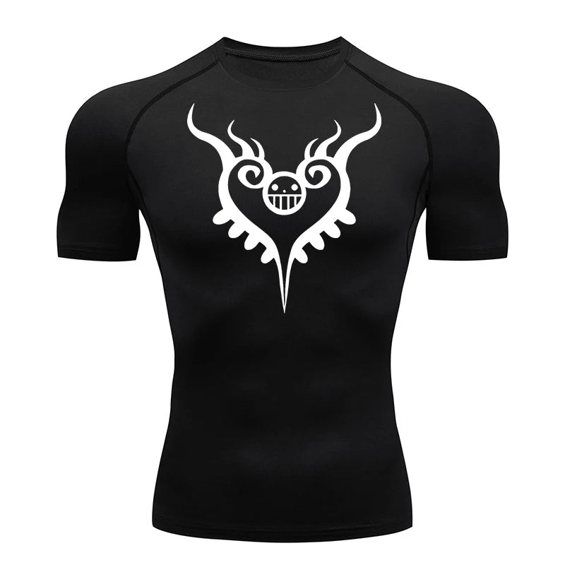 Onepiece Anime Gym Fit Tshirt Black 2