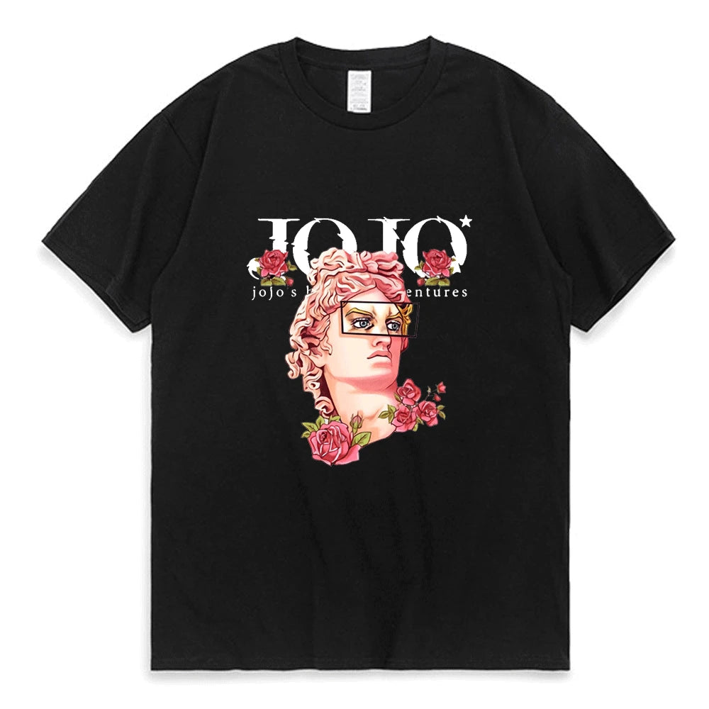 Jojo Bizarre Adventure Greek Design T Shirt Black