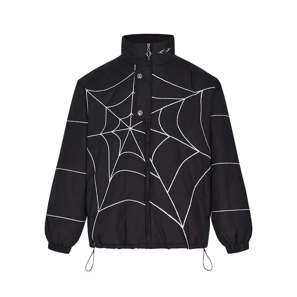 EXTREME Spider Web Puffer Jacket black