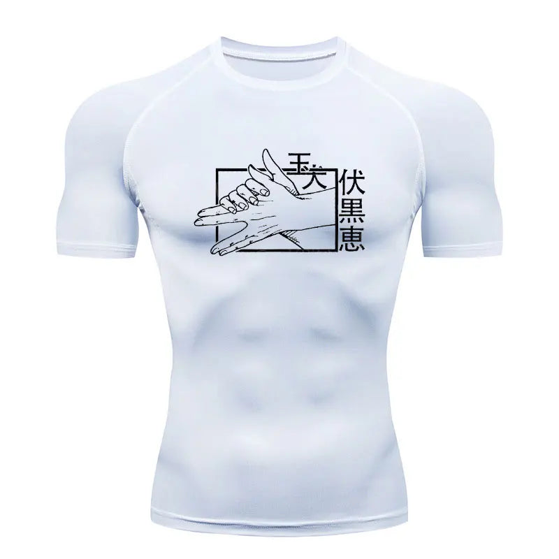 Jujutsu Kaisen Gym Fit T-shirt white11