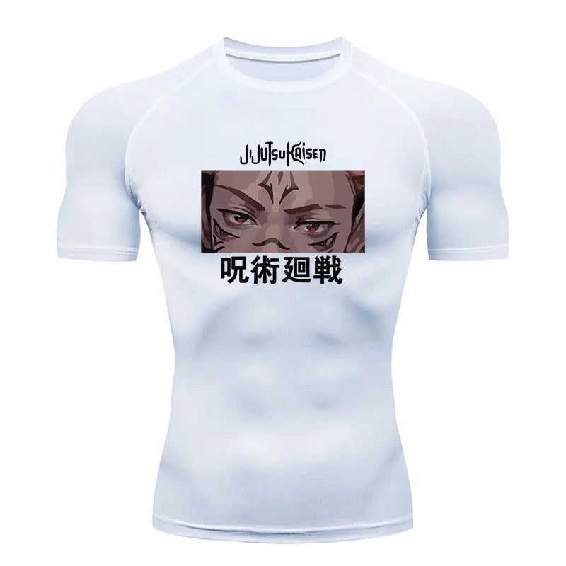 Jujutsu Kaisen Gym Fit T-shirt white1