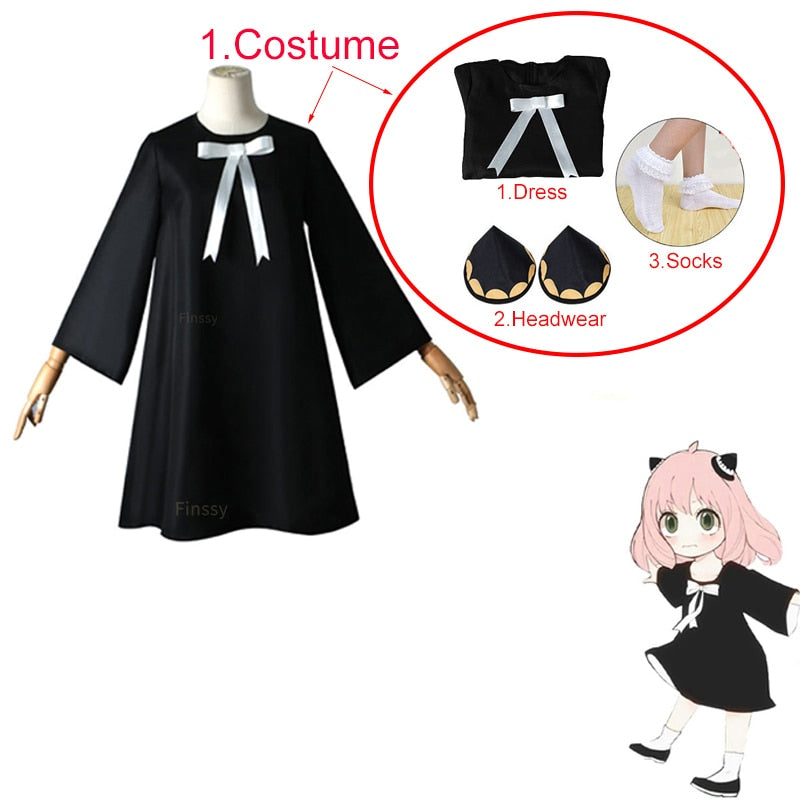 Spy X Family Anya Forger Cosplay Costume Set 4