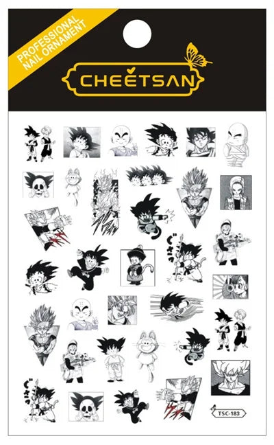 Dragonball Anime Acrylic Nails Sticker