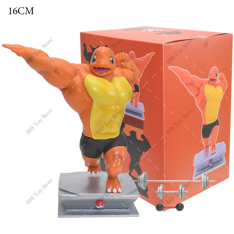 Anime Pokemon Muscle Man Action Figure Charmander in box B