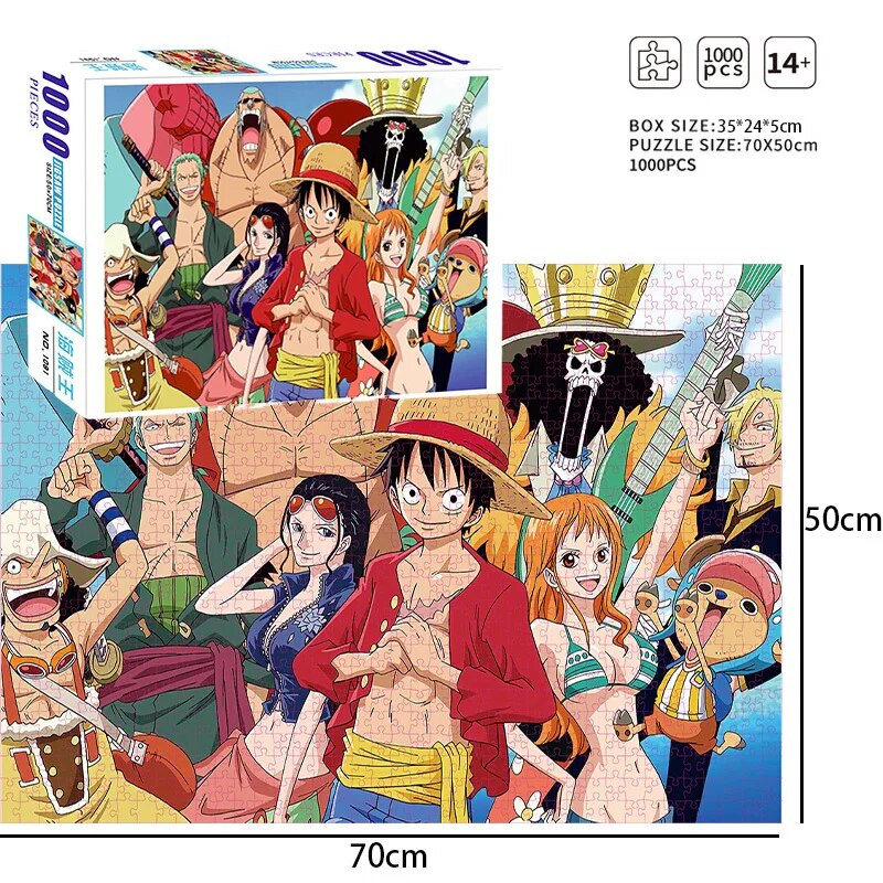 1000 Pieces Japanese Anime Puzzles One Piece Jigsaw Puzzles
