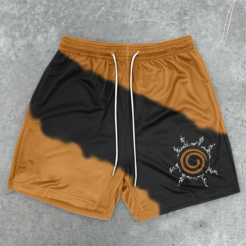 Crown Anime Shorts - Breathable Mesh Stretch Compression Gym Short wit —  Crown Limited Supply