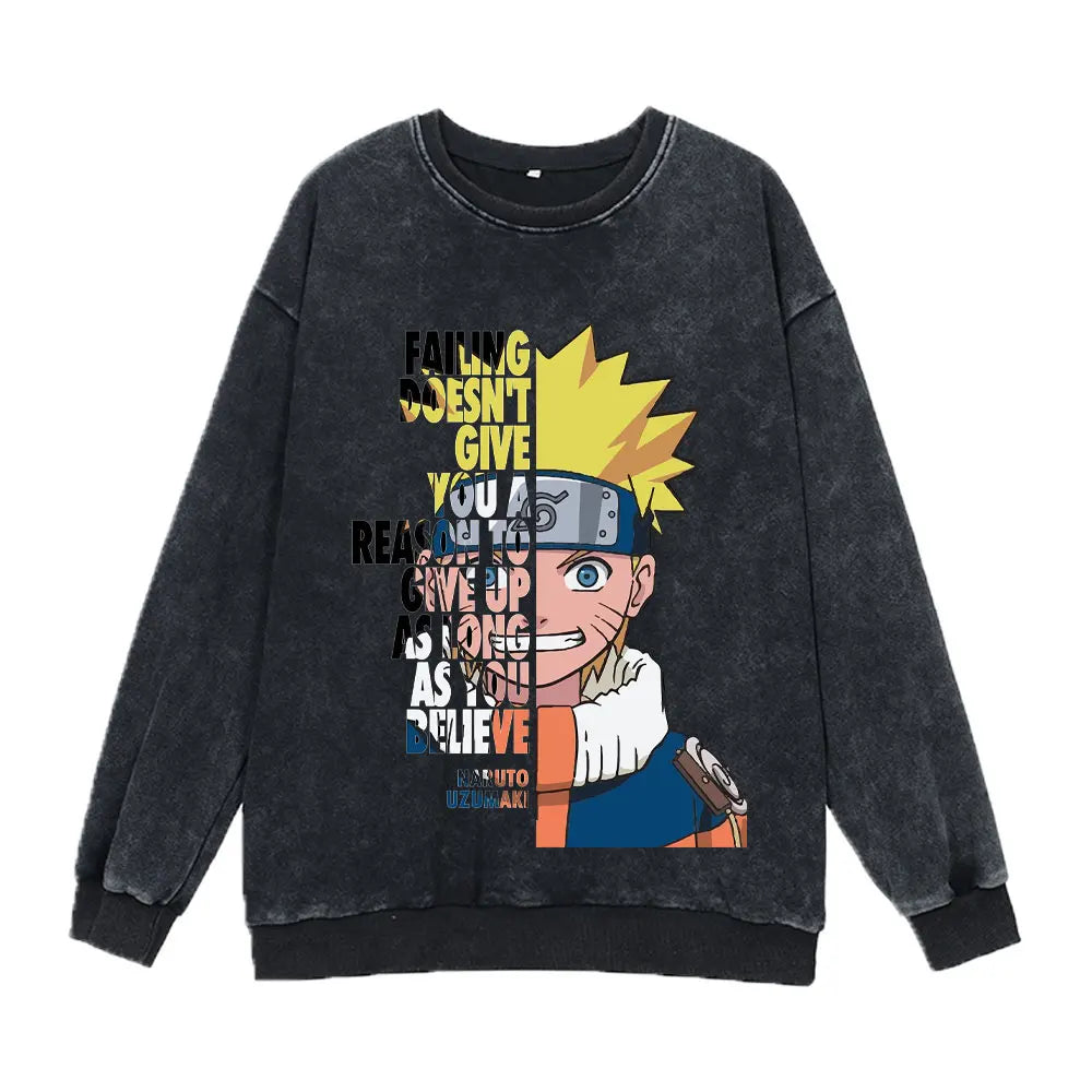 Naruto Full Sweatshirt Black5