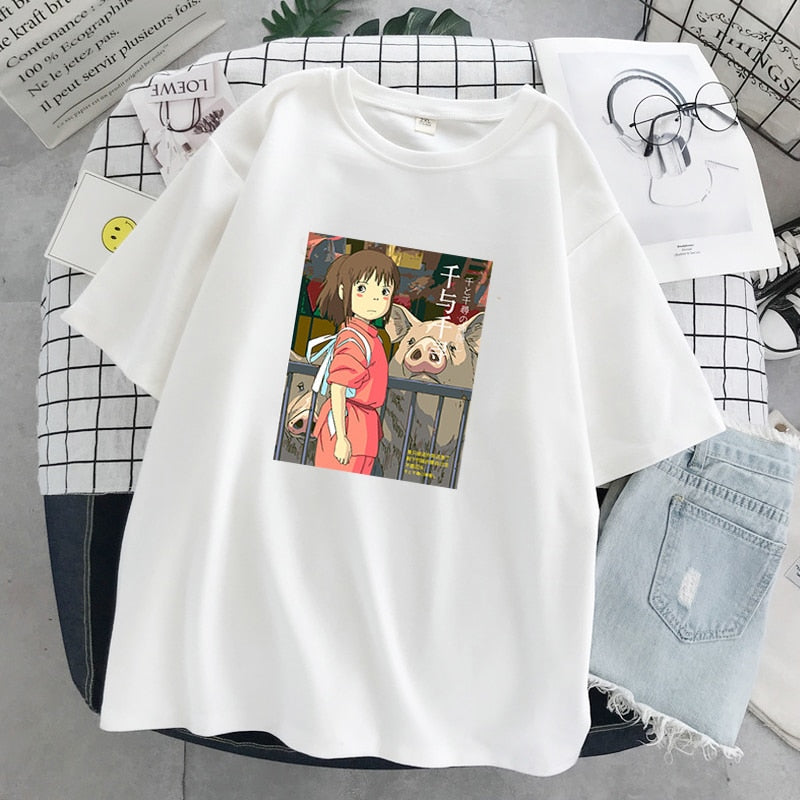Studio Ghibli Printed Tshirt  High Quality Anime Printed Tshirt –  OTAKUSTORE
