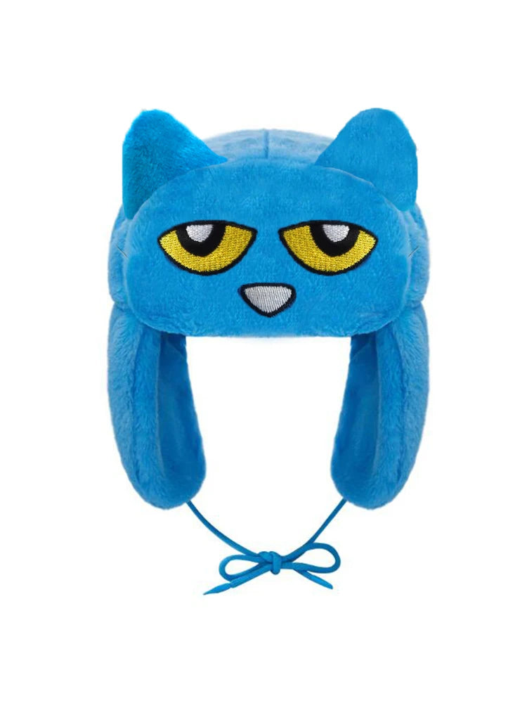 Anime Blue Fur Hat Blue One Size fits all