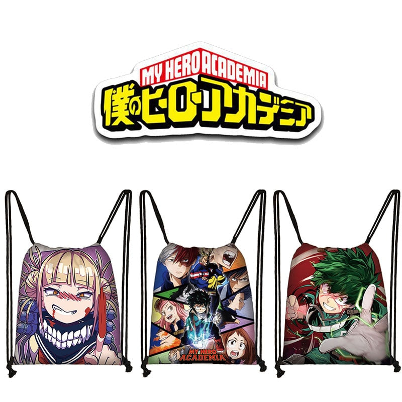 My Hero Academia Drawstring Bags | High Quality Anime Designed bags ...