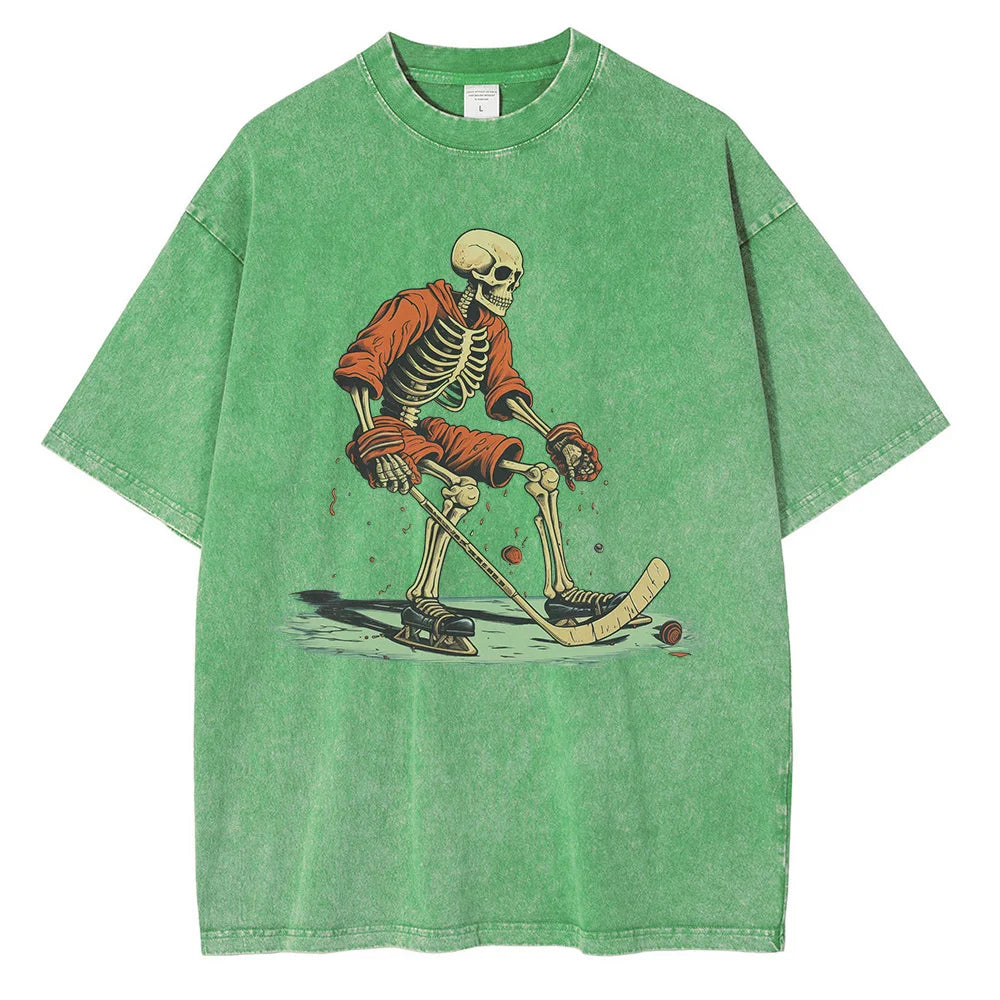 Anime Lost Skull Vintage Tshirt Green