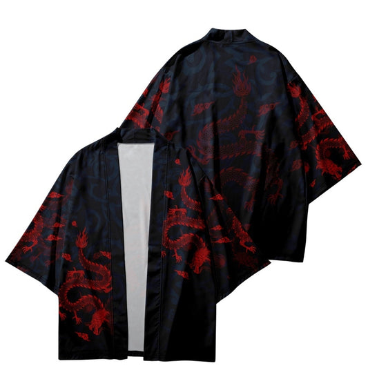Japanese Style Dragon Kimono Dress 1