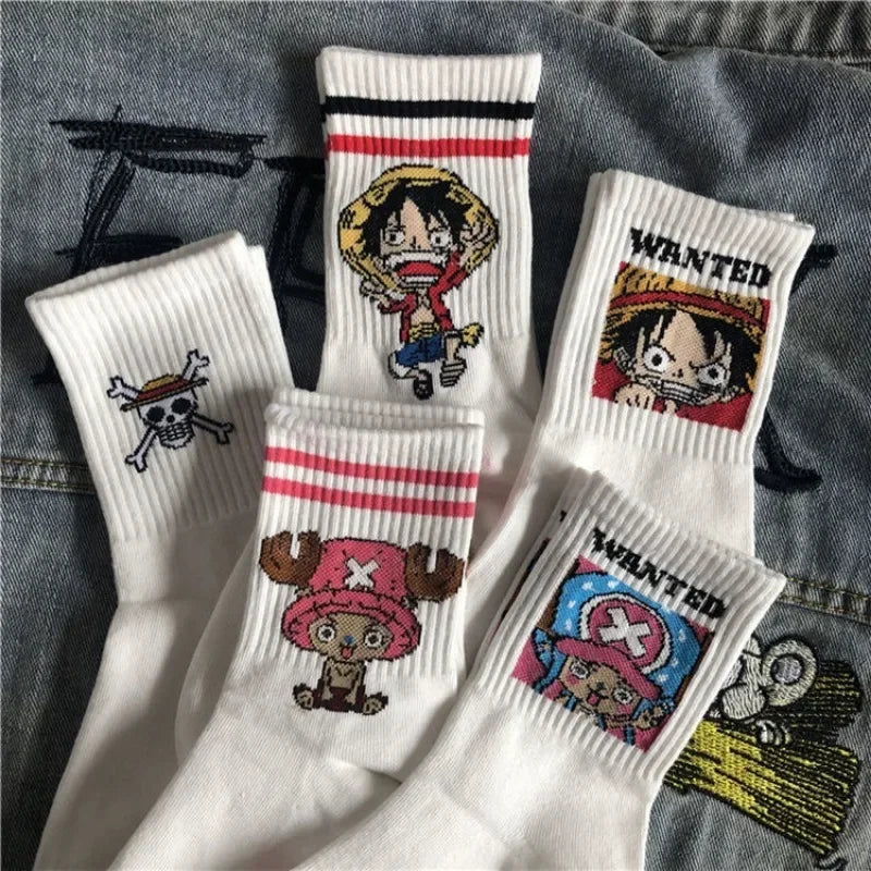 One Piece 5Pair Anime Socks Set