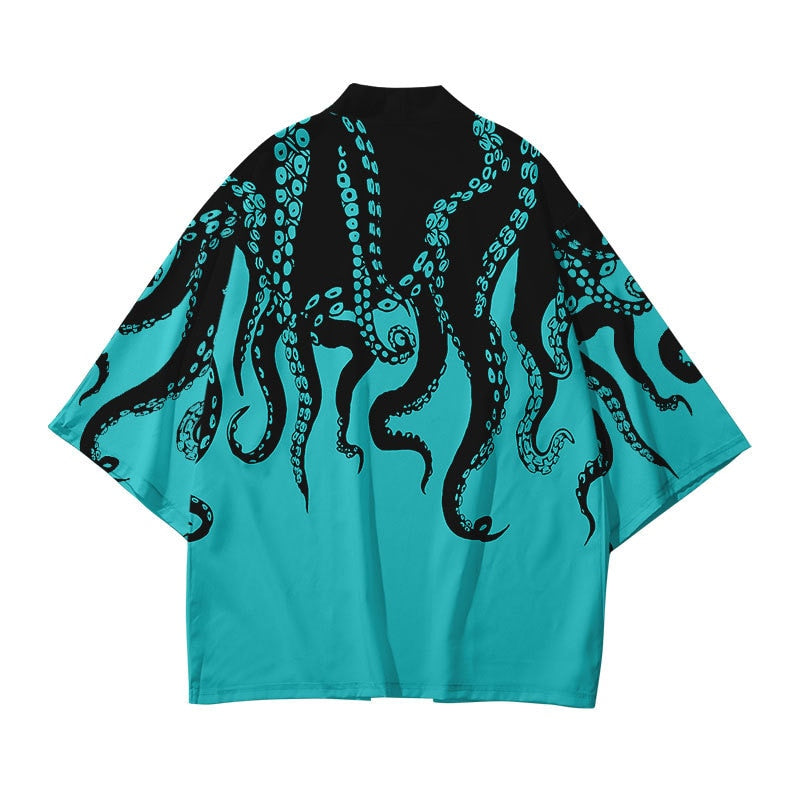 Japanese Octopus Style Kimono Dress