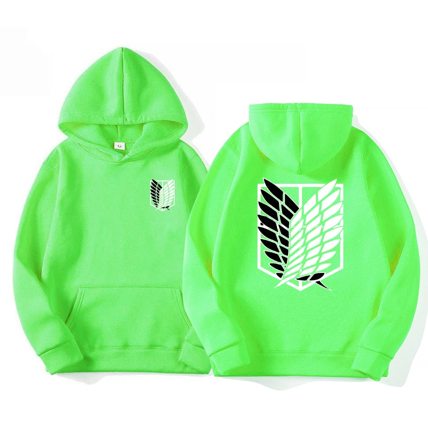 Aot best sale hoodie green