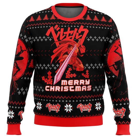 Berserk Guts Ugly Christmas Sweater Style 4