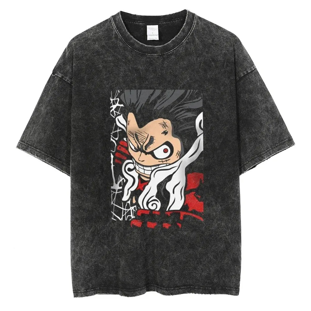 One Piece Gear 5 Luffy Vintage Tshirt
