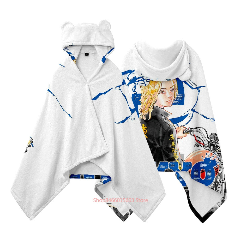 Tokyo Revengers Comfy Blanket Hoodie 7 M (77CMx151CM)