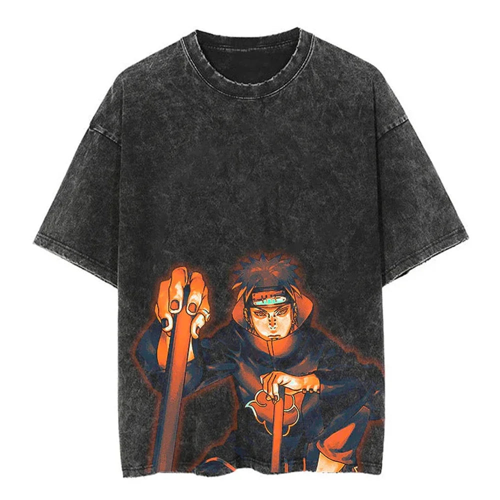 Sasuke Akatsuki Swoosh Vintage Tshirt