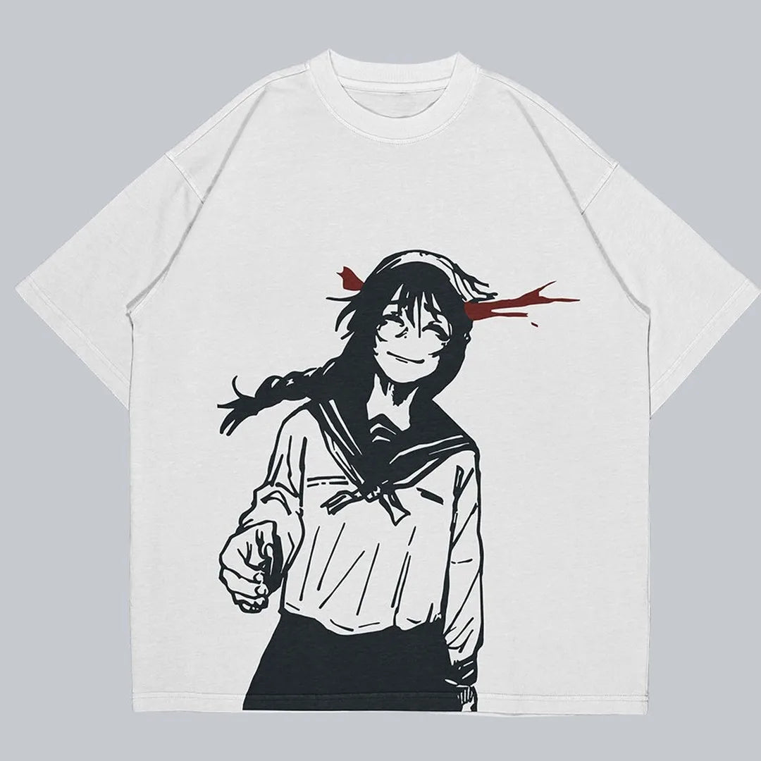 Jujutsu Kaisen Toji Shooter Anime Tshirt White 2