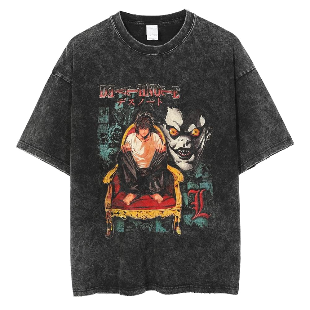 Death Note Washed T Shirt 11