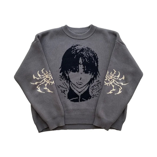 Chrollo Lucilfer HXH Anime Sweater Gray