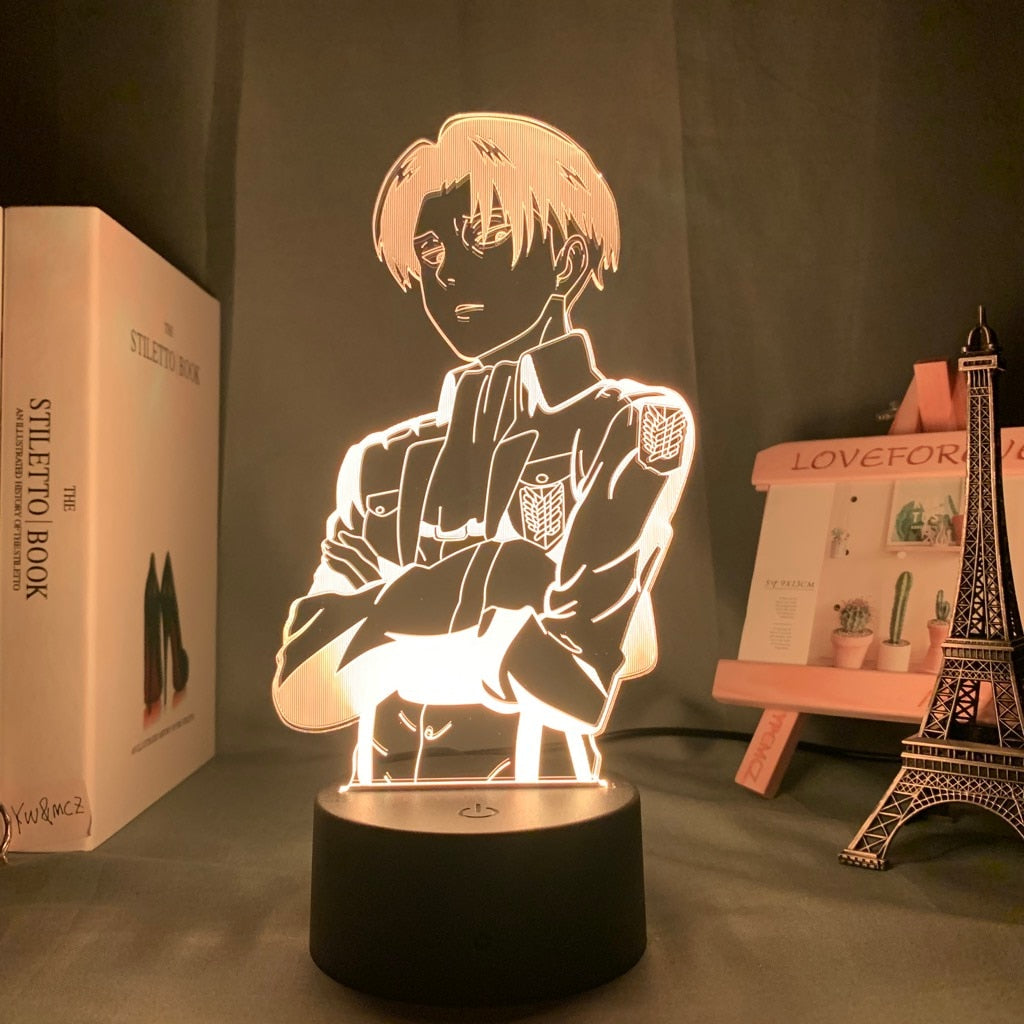 Attack on Titan Acrylic Table Lamp Multiple Colors 16