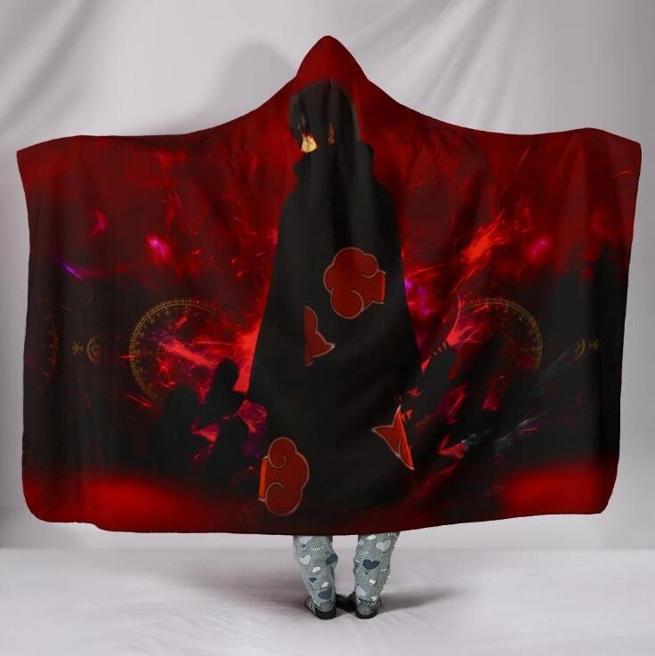 Naruto Akatsuki Wearable Blanket Hoodie High Quality Comfy