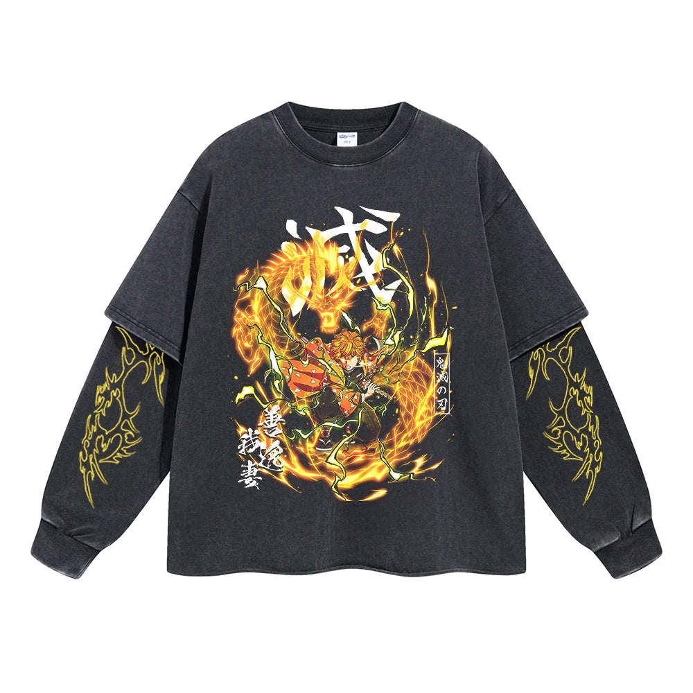 Kimetsu no Yaiba Anime Double Layer Sweatshirt