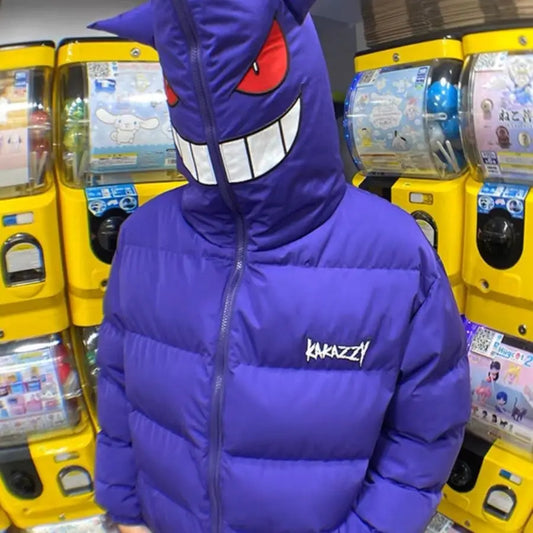 Pokemon Full Puffer Jacket Purple