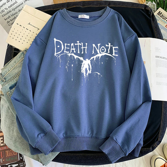 Death Note Long Sleeve Sweatshirt Haze Blue