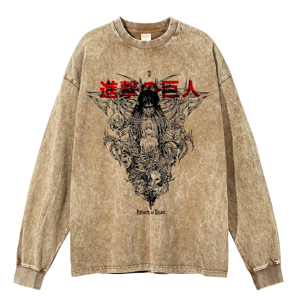 Jujutsu Kaisen Anime Washed Sweatshirt Style 6