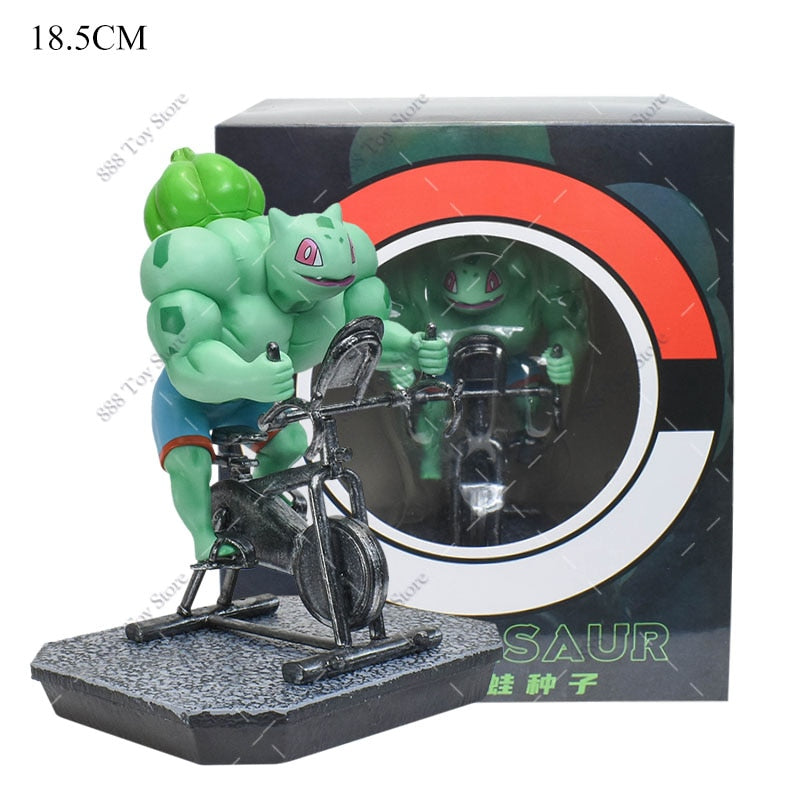 Anime Pokemon Muscle Man Action Figure Bulbasaur with box A