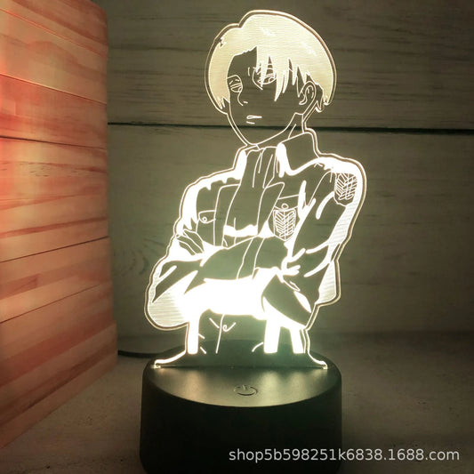 Levi Ackerman Anime Acrylic 3D Lamp