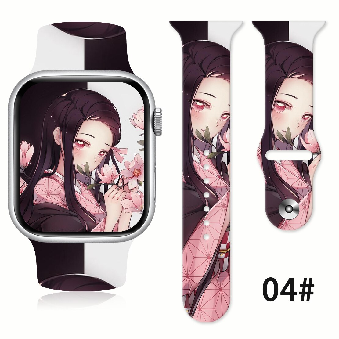 Anime Inspired Engraved Apple and Samsung Galaxy Watch Band  Giftsparkes