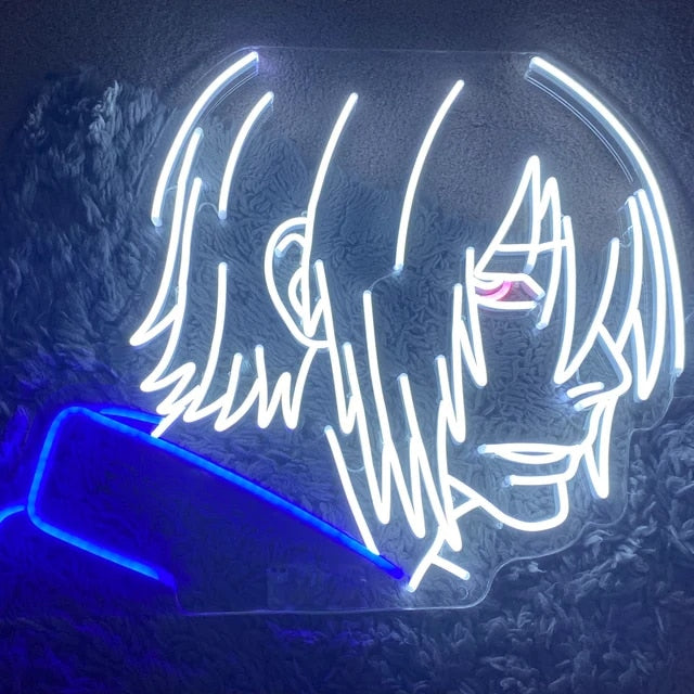 Neon style anime girl AsianRyoko - Illustrations ART street