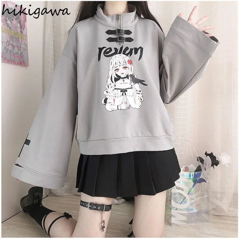 Anime Halfzip Sweatshirt